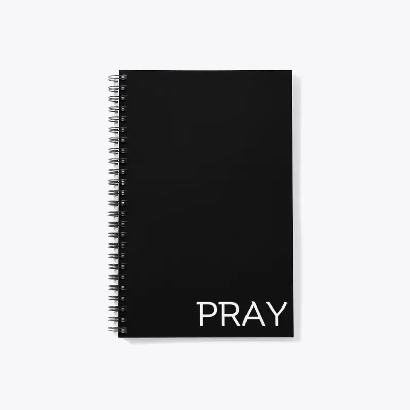 Pray Black Notebook