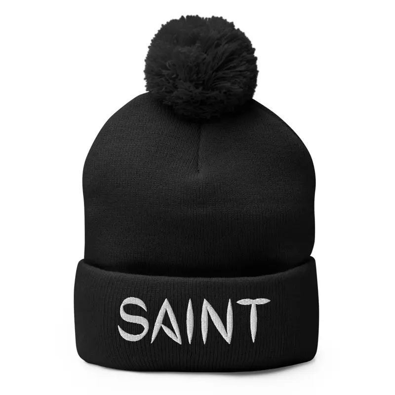 Saint Pom Pom Knit Hat